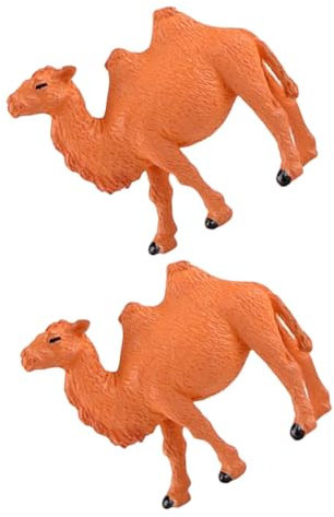 ibasenice 2stücke Kamelfigur Aus Kunststoff Miniatur-tierdeko Tischornament Von Passend Für Sukkulenten Und Topfpflanzen Wunderschöne Garten-Dekoration