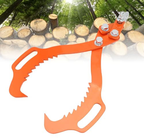 1 Serrated Claw Hook,Log Lifting Tongs, Heavy Duty Grapple Timber Claw,Lumber Skidding,Log Lifting