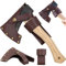Jcasbdn Hatchette à Hache de Pouce à Acier Froid à Hache avec des Outils de Jardinage de Protection de Boucle de Taille pour Les éléments Essentiels du bûcheron