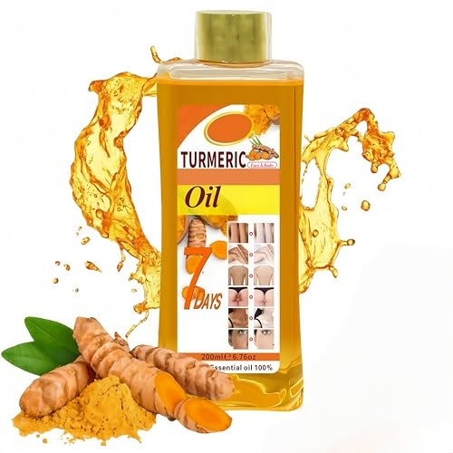 Turmeric Body Oil, Körperöl, Moritiz body oil, Vitamin C Body Oil Corrector, Turmeric Essential Oil, Pflegendes Haut und Körpermassageöl, Turmeric Serum Vitamin C for Moisturising, 200ml