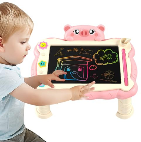 YRTUOP LCD Schreibtafeln | Kinder Maltafel - Tragbare Kunstmaterialien Für Kinder, Wiederbeschreibbare LCD Schreibtafel Mit Ständer Für Handschriftübungen