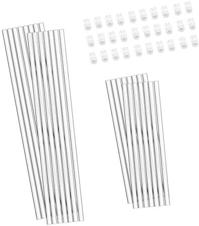 Bastone per piante con clip 30 pz supporto stabile per orchidee promuove la crescita verticale bastone pianta