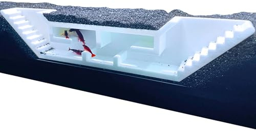 Lucky Critter Shrimp Cave Underground Maze Tunnel | Viewing Shrimp Freshwater Hide Tunnel | Aquarium Shrimp Breeding Cave Perfect for Small Shrimp, Cherry Shrimp, Dwarf Shrimp (White)