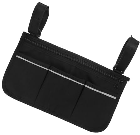 VILLCASE Sacoche avec Fauteuil en Roulant Rangement de Latérale pour et Tissu Oxford Bande Réfléchissante, Design et Installation Facile Chaise de Bureau pour Activités Extérieures