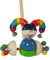 Hess Holzspielzeug 14422 - Schiebefigur aus Holz, Harlekin, handgefertigt, zum Schieben und Ziehen, für Kinder ab 12 Monaten, ca. 13 x 16 x 60 cm