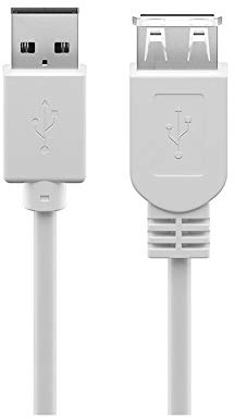 Goobay 96199 Hi-Speed USB 2.0 Kabel Verlängerung / Verlängerungskabel für Geräte mit USB-Anschluss / Kupfer (CU) Innenleiter / Datenübertragung 480Mbit/s / Doppelt geschirmt / 3m