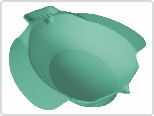 Bidet Sitzbad Toiletteneinsatz aus Kunststoff und mit Seifenablage, grün