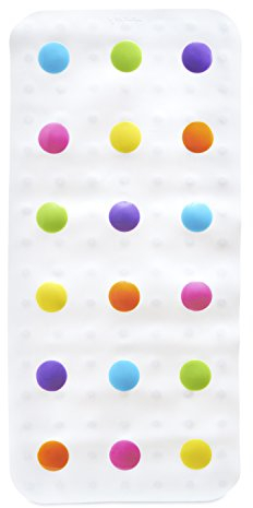 Munchkin Dandy Dots Non Slip Baby Bath Mat, Colourful Bubble Bath Mat & Shower Mat, Safety Kids Plastic Mat with Skid-Resistant Suction Cups, Essential Children's Accessories