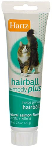 Hartz Hairball Remedy Plus Salmon Flavored Paste for Cats and Kittens, 2.5 Ounce (Pack of 6)
