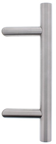 ToniTec Stossgriff Edelstahl für Haustür Stangengriff schräg 45 Grad SYS2 + Befestigung