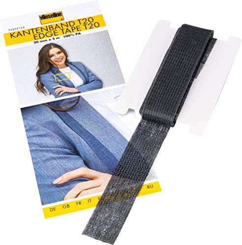 Vlieseline Kantenband, 5 m, Grafit