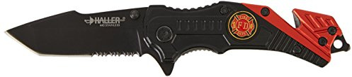 Haller 83560 Uni Rescue Taschenmesser IV klein Messer, Schwarz, 0