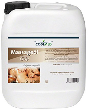 cosiMed Massageöl Grip, Wellness Massage Öl, Physiotherapie, 5 l