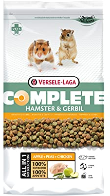 VERSELE-LAGA - Complete Hamster & Gerbil - Pienso extrusionado Todo en uno Rico en proteínas - 2kg