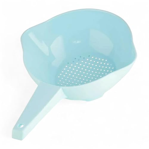 Tupperware Goldregen Sieb klein 1 Quart mit Griff in Hellblau