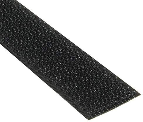 KLEBESHOP24 Hakenband selbstklebend, 20 mm x 3 m, schwarz | Klettband - nur Haken