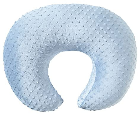 QUENESS Stillkissenbezug, Stillkissen, Minky Dot Slipcover (SkyBlue)