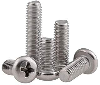 Rundkopfschraube aus Edelstahl 304. M4 Pan Head Maschinendraht Halbrundschraube. PM Schraube-M4 * 4-30 Stück