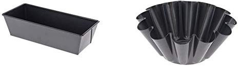 DE BUYER -4716.25 -cake plie 25x10cm & 4702.22 -brioche anti adhesif 22cm- 12 cotes