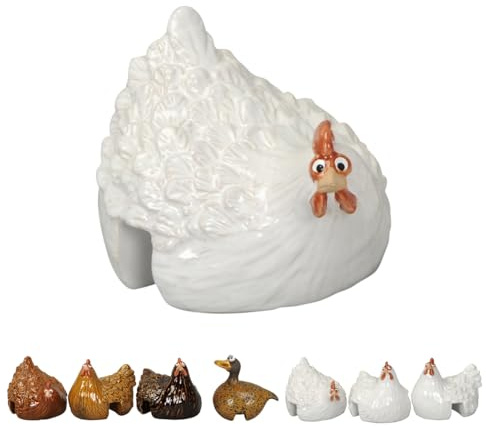 NETPROSHOP Schöne Tierfiguren Zaunhocker und Kantenhocker aus Keramik Höhe ca. 12 cm, Auswahl:Marie
