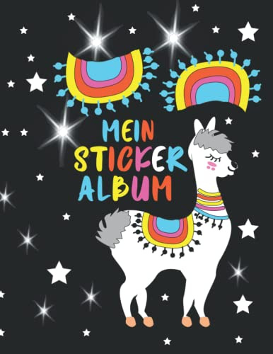 Mein Lama erstes stickeralbum: Stickerbuch kinder leer- tolles Stickerheft zum sammeln für Jungen und Mädchen- Kindergarten leeres Stickersammlung