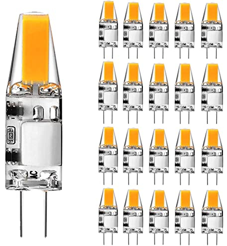 EIMOPE 3W G4 LED Lampen 12V AC/DC, Nicht Dimmbar 3W LED Leuchtmittel, Neutralweiß 4000K 400lm, G4 LED Glühbirne Ersatz für 30W Halogenlampen, 360° Abstrahlwinkel, Kein Flackern,20er Pack