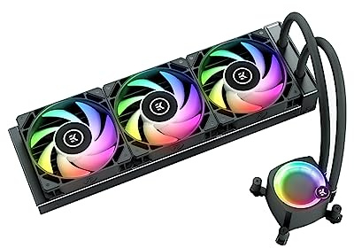 EK Water Blocks Nucleus AIO CR360 Lux D-RGB Processeur Refroidisseur de liquide tout-en-un 12 cm Noir 1 pièce(s)