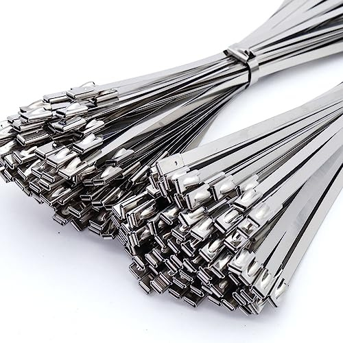 1000 Piezas Bridas Metalicas,Resistencia Traccion 125 Kg,Abrazaderas Metálicas de Acero Inoxidable,Multiusos Bloqueo Automatico, ParaFijacion Tuberias,Reparacion Cercas y Sujeta Cables 4.6 * 200mm