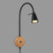 Briloner Lámpara de lectura, Lámpara de pared interior, Lámpara LED, Lámpara de pared interior, Giratoria, Interruptor, Enchufe, Madera negra, FSC