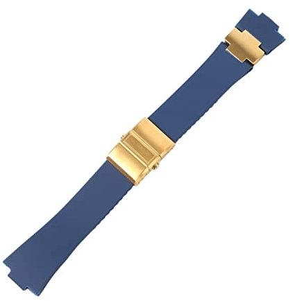 EZZON Uhrenarmband Armband Silikon Uhrenarmband Für Ulysse-Nardin Marine Wasserdicht Gummi Uhrenarmband Sport 25 * 12mm Mann Uhren Sport, 25*12mm, Achat