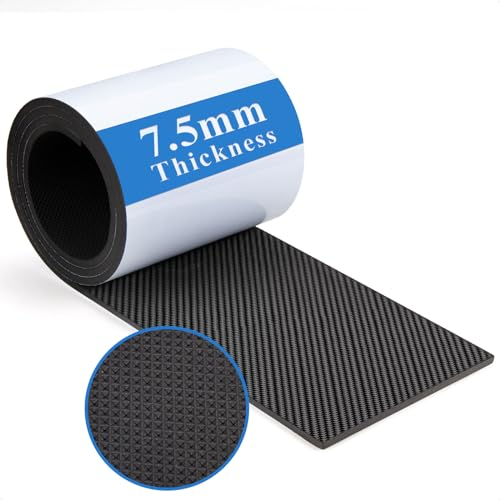 HONZUEN Garagen Wandschutz je 2m x 20cm –7.5mm Dicken, Türkantenschutz Auto Selbstklebend, Anti-kollision Autotür Schutz, Garagen Wandschutz Auto Schaumstoff für Garagenwand und Parkplatz(Schwarz)