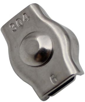 Serre Cable Acier Serre-câbles en acier inoxydable 304, serre-câbles for câbles métalliques, serre-câbles M2 à M10 for fils d'acier Serre Cable Inox(Taille:2MM 20PCS)