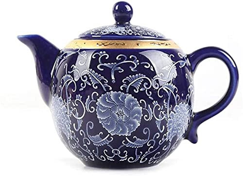 CAFIEDR Teekanne Teekanne Teekanne Creme Teekanne Farbe Tee-Set Teekanne Keramik Haushalt Handbemalte Gold Teekanne Kleine Teekanne Einzelne Chinesische