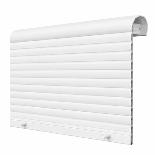 PVC-rullgardin | 50 mm böjd lama, skuren till storlek, Pertoni Tende (höjd 130 cm x 100 cm bred)