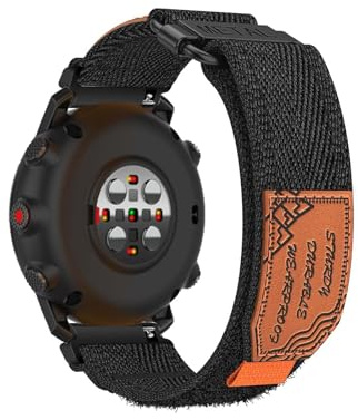 Nylon Armbänder Kompatibel mit Polar Vantage V3 Armband mit Elegant Leder Tags Atmungsaktives Band für Herren Damen, Verstellbare Metall Sport Ersatzarmband für Polar Vantage V3 Uhrenarmband (B,M)