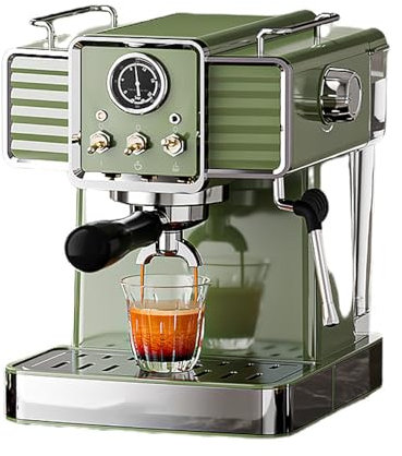 STDZQCWY Espresso Coffee Machine 15 Bar, With Milk Frother&Steam Wand, with 54 Oz Removable Water Tank, 1350W Professional Coffee Maker, for Home Barista Latte and Cappuccino Maker