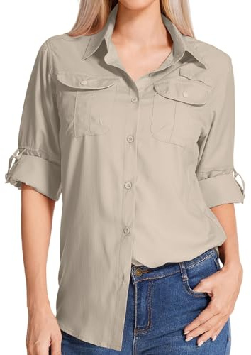 Jogwits Chemise pour Femme Manches Longues Protection UV UPF 50