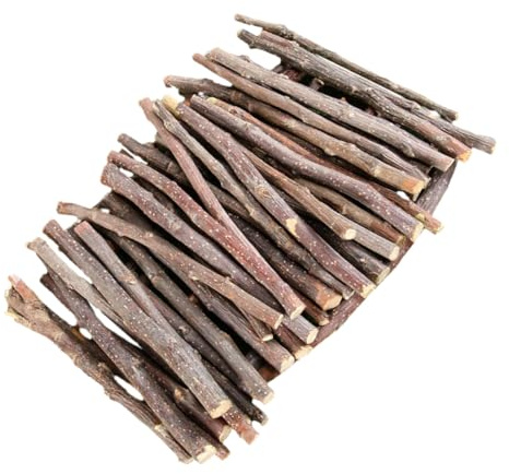 ARTSEWPLY 200g Bâtonnets Bois De Pommier pour Petits Animaux Jouets à Mâcher pour Rongeurs Accessoires Molaire Naturels pour Cochons Et Chinchillas