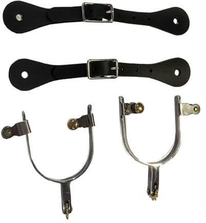 QUILSTM Antik Western Cowboy Sporen für Damen und Herren: Robuste, professionelle Stiefelsporen aus Edelstahl – ideal für Pferde und Westernreiter. Hervorragendes