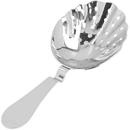 EMUKOEP Colino da Cocktail Filtrante Efficiente in Acciaio Inossidabile per Mini Bar Domestici Colino per Ghiaccio Resistente Alla Ruggine (Argento)
