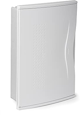 FAMATEL – Armario Nuova Empotrar | IP40 | 36 elementos | 440 x 286 x 78 mm | Puerta opaca | Gris, blanco