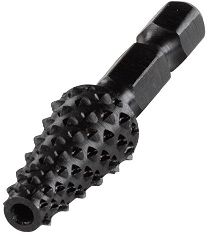 wolfcraft 4378000 Râpe WS à Bois conique queue 6 pans ø 6-12 x 22 mm Noir