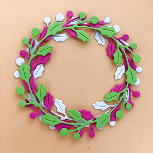 ECMQS Blattring Stanzmaschine Stanzschablone, Scrapbooking Prägeschablonen Stanzformen Schablonen Für Scrapbooking, Fotopapier, Karten, Handwerk Prägen DIY Herstellung Geburtstag Geschenk