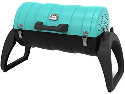 ZYCSKTL Barbecue À Charbon Portable Extérieur avec Couvercle, Petit Barbecue pour Les Sorties Pique-Nique, Equipé d'une Fourchette Électrique, Convient pour Plus De 5 Personnes