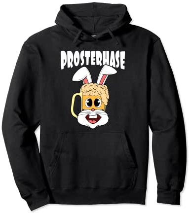 Prosterhase Chope à bière en forme de lapin de Pâques Sweat à Capuche