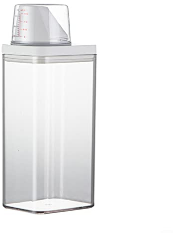 Caja de almacenamiento de polvo de detergente hermético,Contenedor de detergente de plástico, tapón de almacenamiento de jabón detergente,Polvo de lavado, detergente