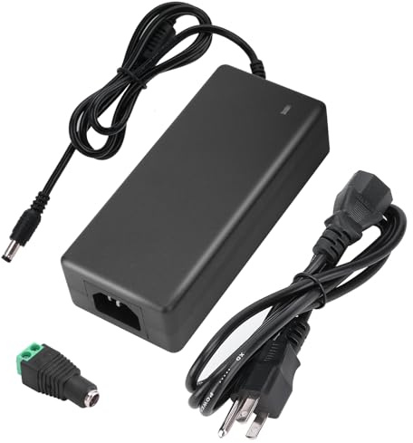 24V 6A DC Power Supply Adapter 144W AOYADAISU Universal AC to DC Power Supply with 5.5mm x 2.5mm&2.1mm Output Jack, 100V-240V 24 Volt 6 Amp Power Converter for LED Strip Light, Router, Cameras