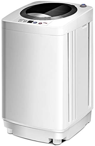 TANGZON 2-in-1 Portable Washing Machine, Fully Automatic Mini Washing Machine Spin Dryer with 6/10 Modes, 3/8 Water Levels & Drain Pump, Camping Dorm Small Washers (3.5kg Load, 6 Modes, 3 Levels)