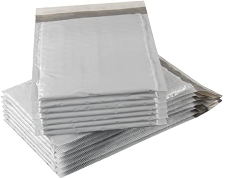 MAGICLULU 50 Stück Graue Selbstklebende Poly Versandtaschen 15×21 4cm Stoßfeste Luftpolster Posttaschen Versandverpackung Für Wertgegenstände Und Digitale Produkte