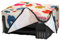 kwmobile Leinen Cover kompatibel mit Epson Eco Tank ET-2820 / ET-2810 / ET-2812 / ET-2870 Hülle - Tasche für Drucker - Staubschutzhülle Schutzhaube Schutzhülle - Pink Dunkelblau Creme